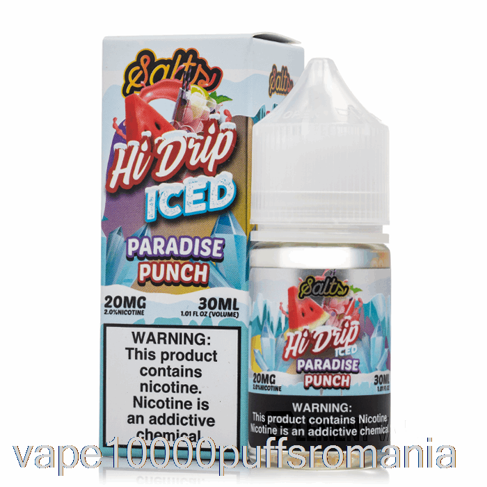 Vape Romania Iced Paradise Punch - Saruri Hi-drip - 30ml 50mg